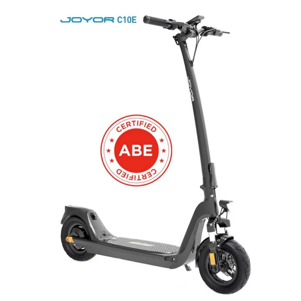 Joyor C10E E-Scooter mit ABE-Straßenzulassung mit Straßenzulassung – Seitenansicht, faltbar