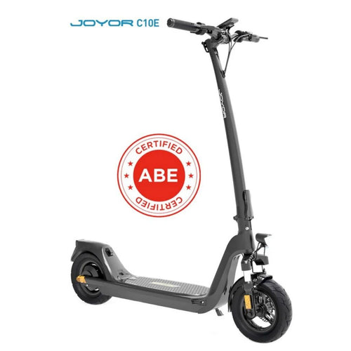 Joyor C10E E-Scooter mit ABE-Straßenzulassung mit Straßenzulassung – Seitenansicht, faltbar