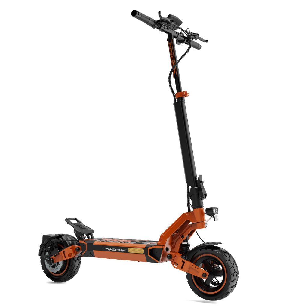 RCB D7 Ultra E-Scooter Orange mit ABE mit Straßenzulassung – Seitenansicht, faltbar