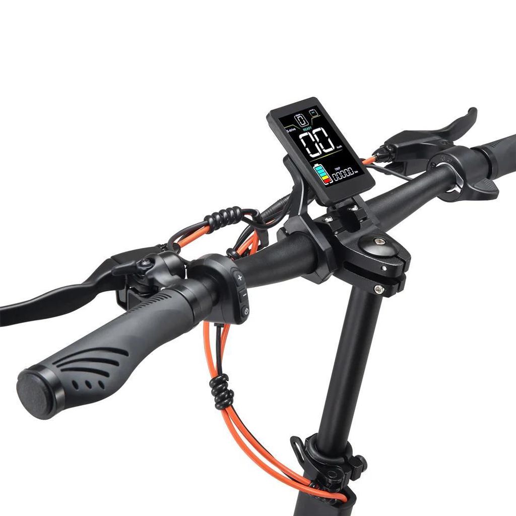 Joyor S5-ABE E-Scooter mit Straßenzulassung – Trittbrett und Federung Detail