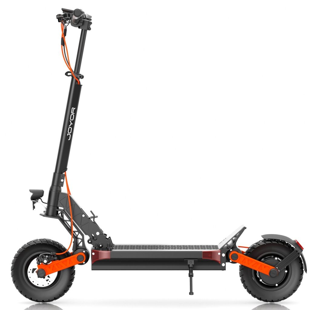 Joyor S8 E-Scooter – Detailansicht Motor und Hinterrad