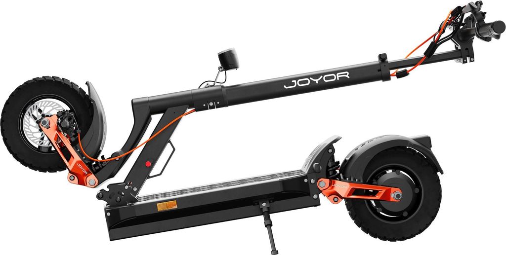 Joyor T6E Pro E-Scooter mit Straßenzulassung – zusammengeklappt für Transport