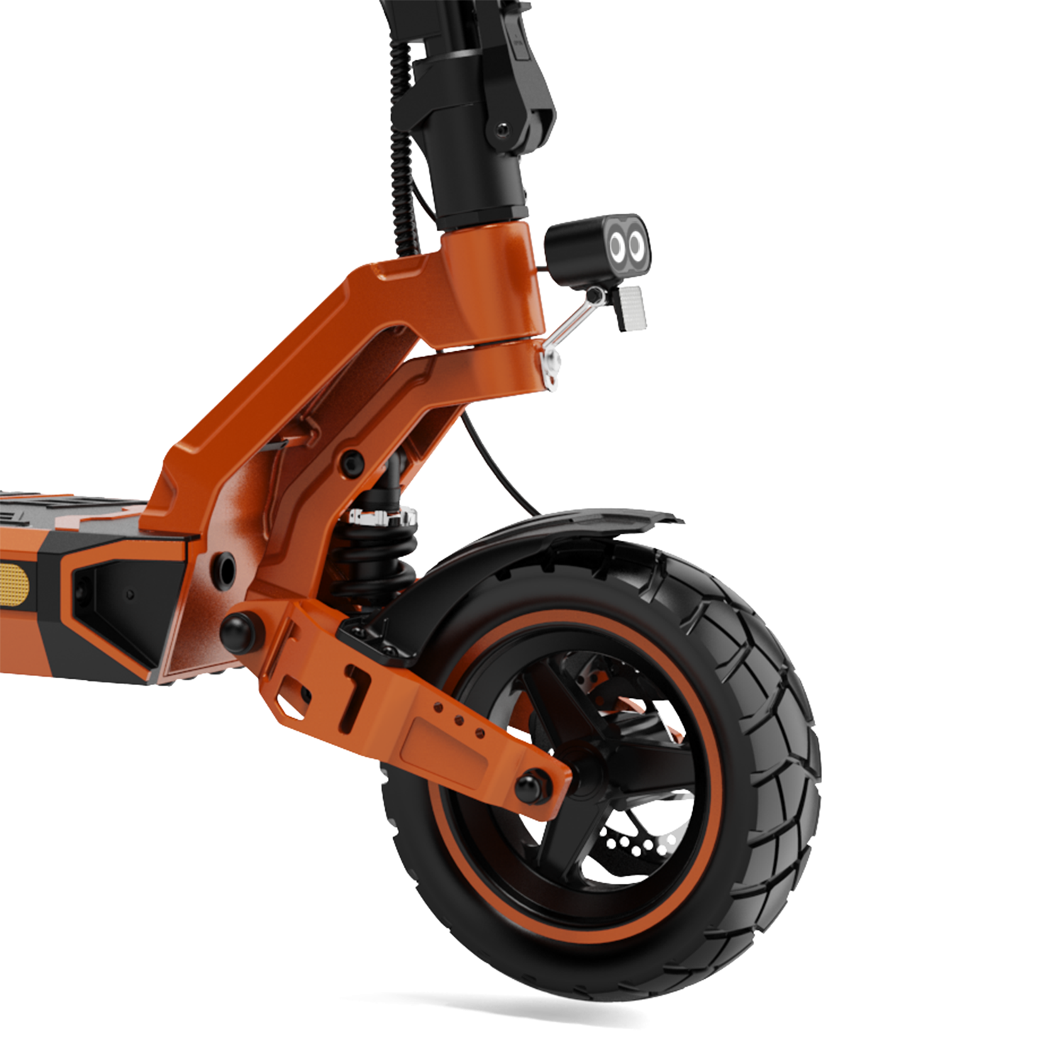 RCB D7 Pro Ultra E-Scooter Orange mit ABE mit Straßenzulassung – Reifen und Scheibenbremse