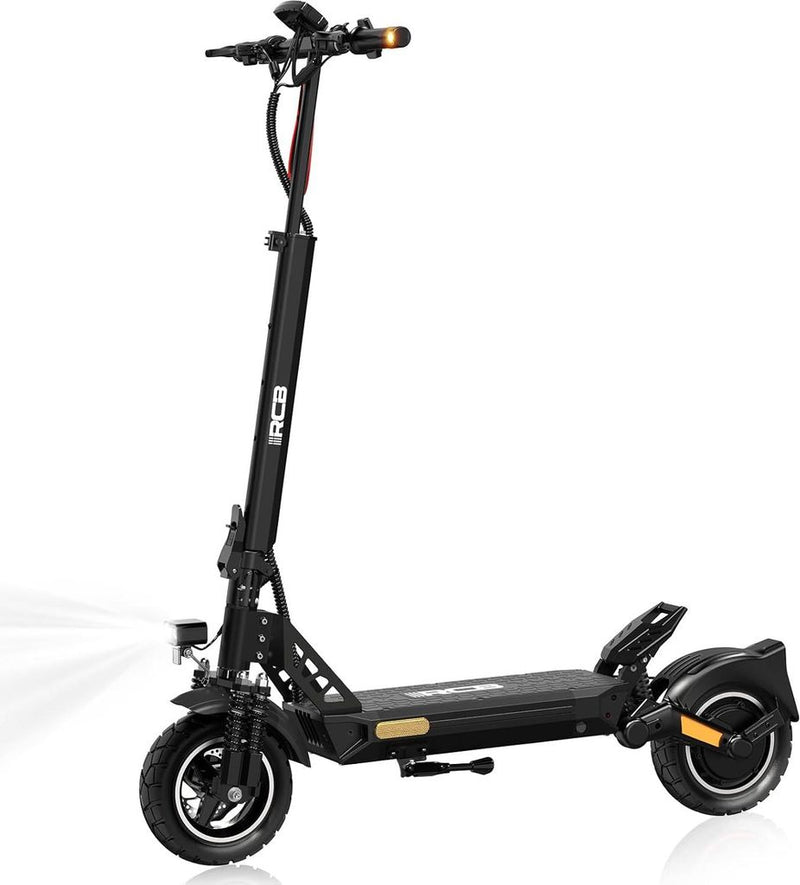 RCB D5 Ultra E-Scooter Schwarz mit ABE – 1600W Peak, 48V/20,8Ah, 100 km Reichweite, NFC, Blinker, App