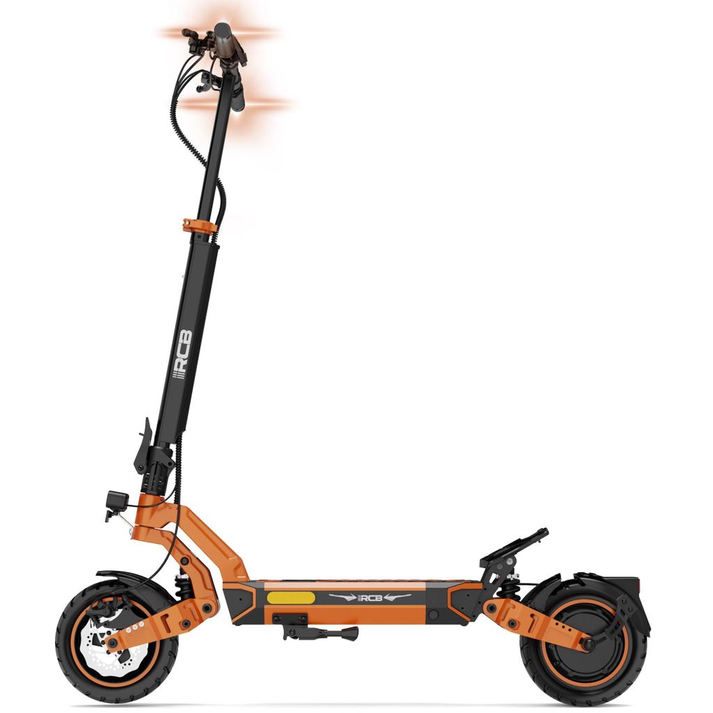 RCB D7 Pro Ultra E-Scooter Orange mit ABE mit Straßenzulassung – Seitenansicht, faltbar