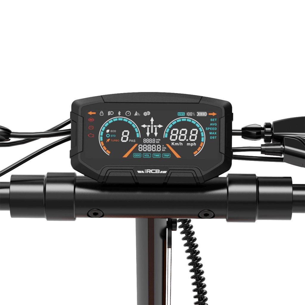 RCB D7 Pro Ultra E-Scooter Orange mit ABE mit Straßenzulassung – Akku und Faltmechanismus